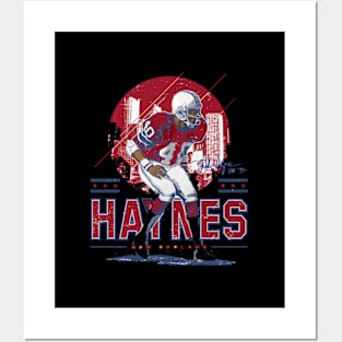 Mike Haynes New England Player Skyline Posters and Art